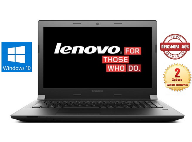 Laptop IBM Lenovo Ideapad B50-30, Intel Celeron N3820, 2.16 Ghz (Έως 2.41  Ghz)/4GB/500GB/Camera/15.6'' HD/Windows 10 (Έκδοση N2830)